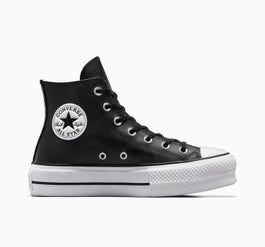 Women's Converse Chuck Taylor Lift Clean Leather High Top Black